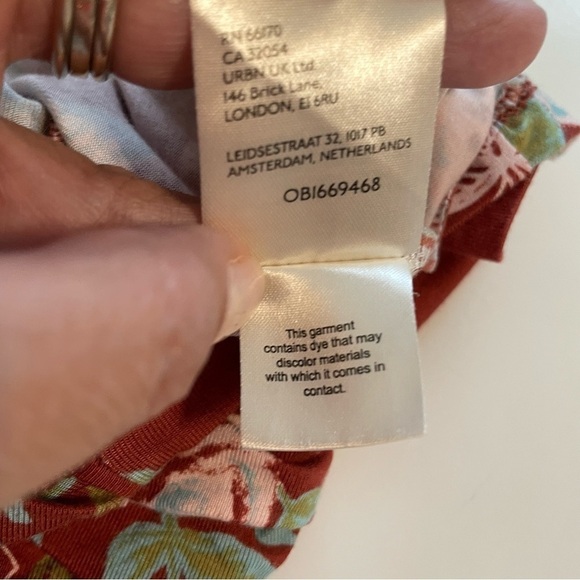 Free People Ginger Snap Top in Rust Criss Cross Strappy OB1669468 Size Medium - Picture 7 of 11